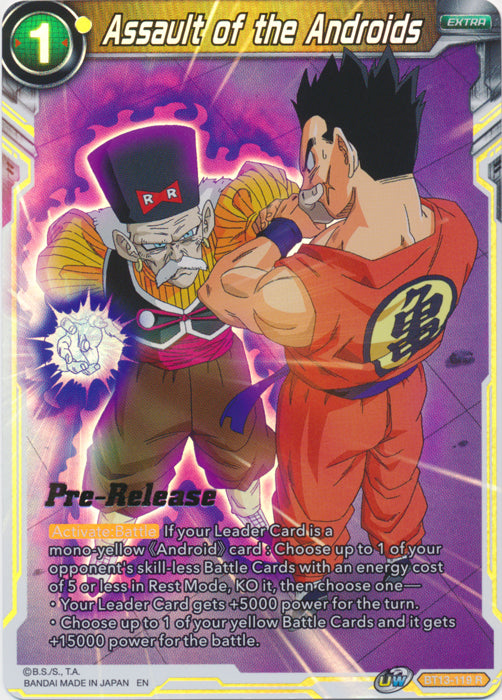 Assault of the Androids (BT13-119) [Supreme Rivalry Prerelease Promos]