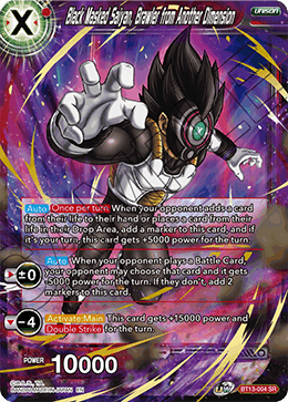 Black Masked Saiyan, Brawler from Another Dimension (BT13-004) [Supreme Rivalry]