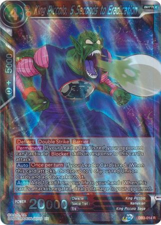 King Piccolo, 5 Seconds to Eradication (DB3-014) [Giant Force]
