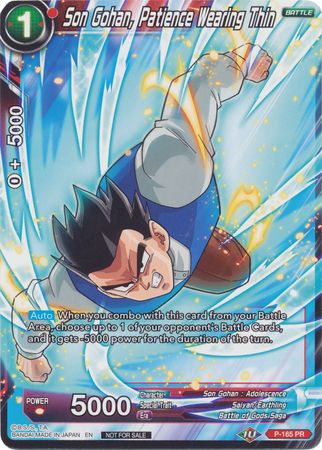 Son Gohan, Patience Wearing Thin (P-165) [Promotion Cards]