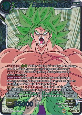 Broly, Explosive Wrath (P-106) [Promotion Cards]