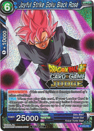 Joyful Strike Goku Black Rose (P-015) [Judge Promotion Cards]
