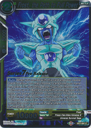 Frost, the Path to Full Power (BT7-087_PR) [Assault of the Saiyans Prerelease Promos]