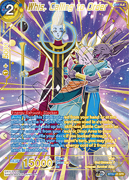 Whis, Calling to Order (SPR) (BT16-131) [Realm of the Gods]