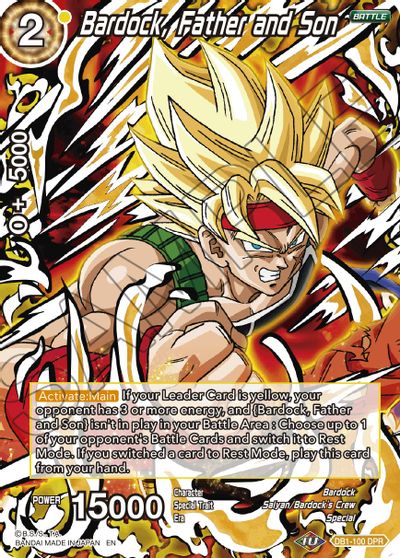 Bardock, Father and Son (Reprint) (DB1-100) [Battle Evolution Booster]