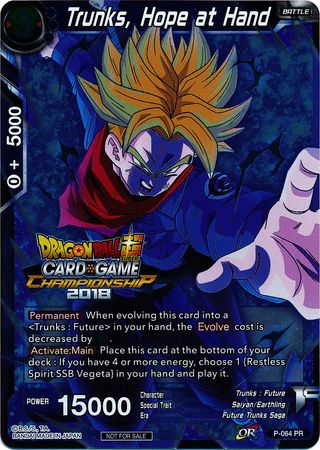 Trunks, Hope at Hand (P-064) [Tournament Promotion Cards]