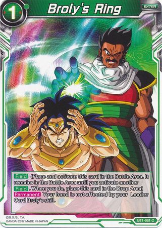 Broly's Ring (BT1-081) [Galactic Battle]