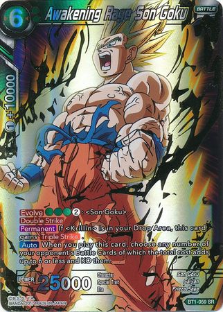 Awakening Rage Son Goku (BT1-059) [Galactic Battle]