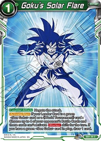 Goku's Solar Flare (EB1-36) [Battle Evolution Booster]