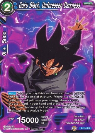 Goku Black, Unforeseen Darkness (P-124) [Promotion Cards]