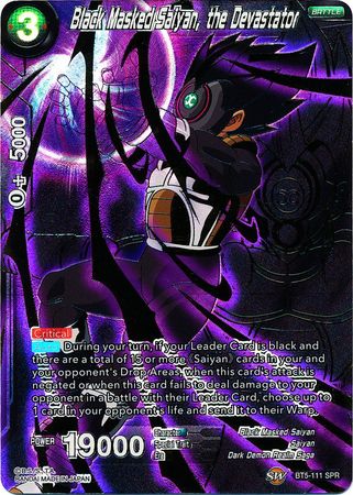 Black Masked Saiyan, the Devastator (SPR) (BT5-111) [Miraculous Revival]