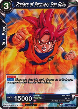 Preface of Recovery Son Goku (P-047) [Promotion Cards]