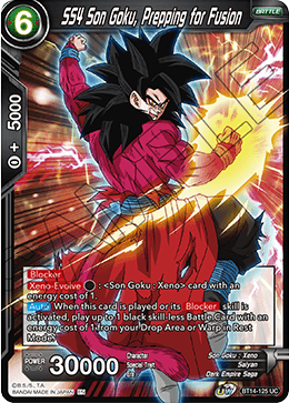 SS4 Son Goku, Prepping for Fusion (BT14-125) [Cross Spirits]