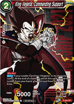 King Vegeta, Commanding Support (Gold Stamped) (P-355) [Tournament Promotion Cards]