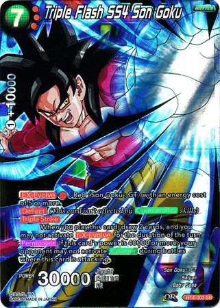 Triple Flash SS4 Son Goku (BT4-003) [Colossal Warfare]