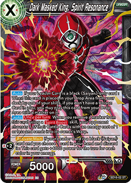 Dark Masked King, Spirit Resonance (Starter Deck - Darkness Reborn) (SD16-02) [Cross Spirits]