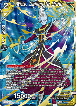 Whis, Calling to Order (BT16-131) [Realm of the Gods]